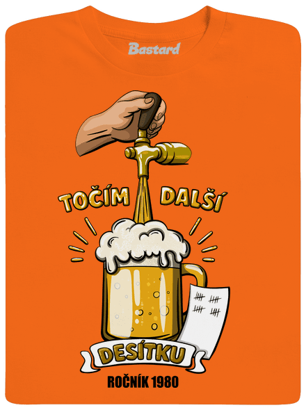 Točím další desítku pánské tričko Orange