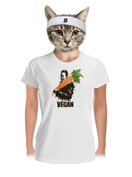 Vegan dámské sportovní tričko White