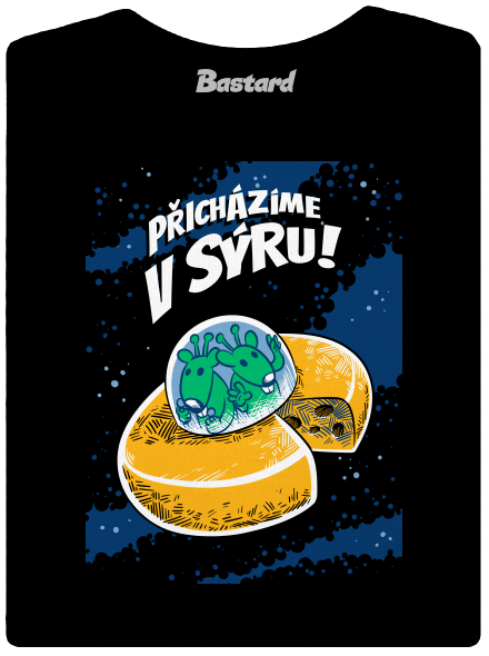 Přicházíme v sýru dámské tričko premium Black