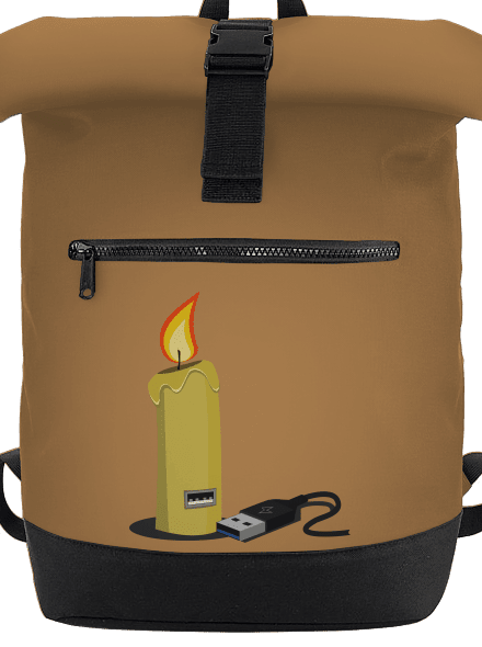 USB svíčka batoh Caramel