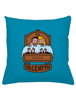 Bezva Válentýn polštář Blue Turquoise