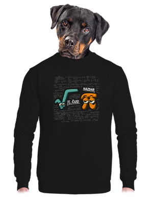 Pí, čus! unisex mikina bez kapuce Black