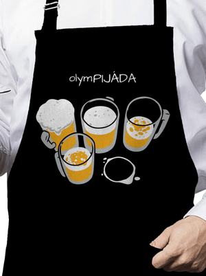 Pijáda zástěra Black