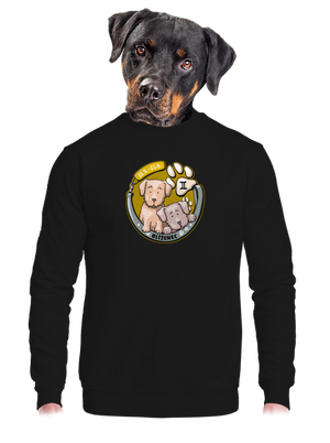 unisex mikina bez kapuce