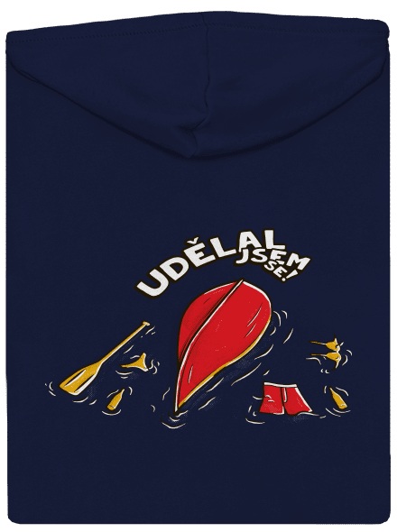 Udělal jsem se pánská mikina na zip Navy