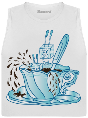 Cukroholik dámské tílko volné White