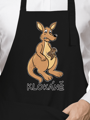 Klokáně zástěra Black