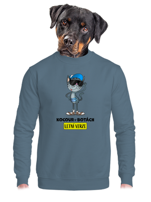 unisex mikina bez kapuce