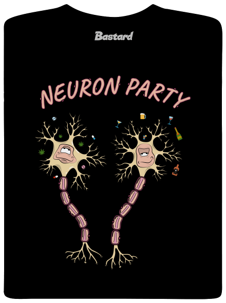 Neuron party dětské tričko Black