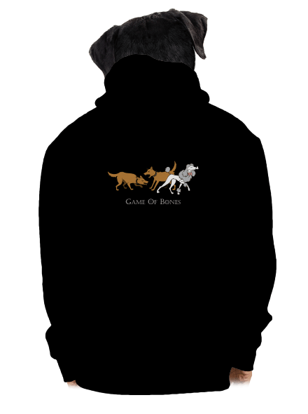 Game of Bones pánská mikina na zip Black