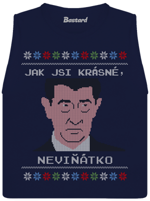 Neviňátko dámské tílko volné Navy