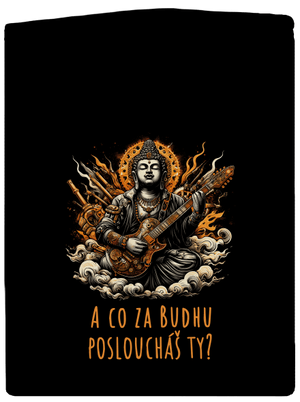 Hudební budha pánská mikina na zip Black