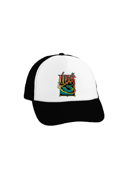 Úhoř kšiltovka truckerka Black cap
