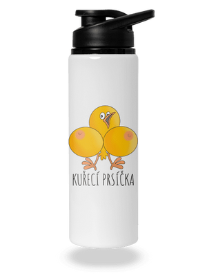 Kuřecí prsíčka lahev na vodu White