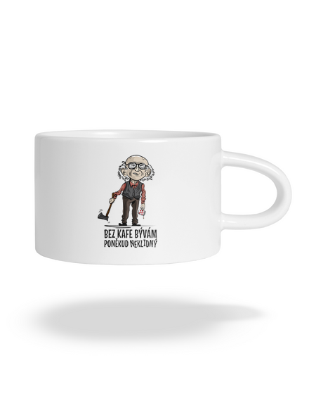Neklidný bez kafe hrnek makronka White