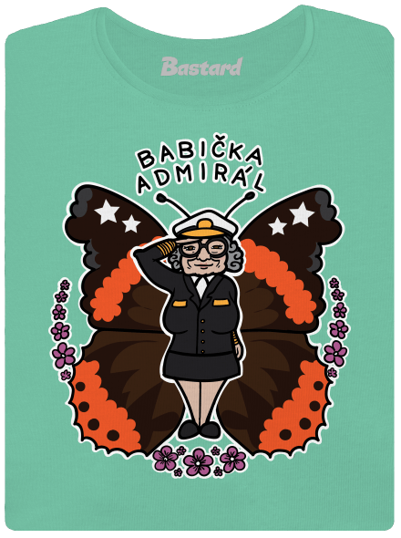 Babička admirál dámské tričko premium Mint Mal