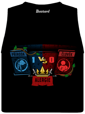 Příroda vs. člověk dámské tílko volné Black