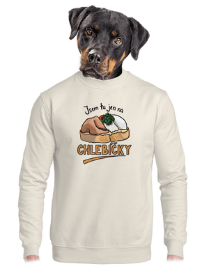 Na chlebíčky unisex mikina bez kapuce Off White