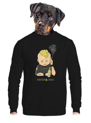 unisex mikina bez kapuce