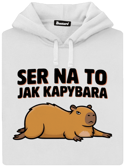 Jak kapybara dámská mikina klokanka White