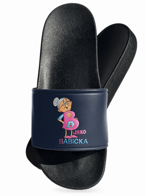 B jako babička pantofle Navy