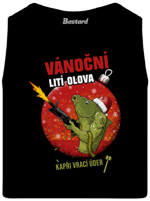 Vánoční lití olova pánské tílko Black