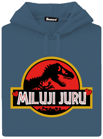 Miluji Juru dámská mikina klokanka Denim