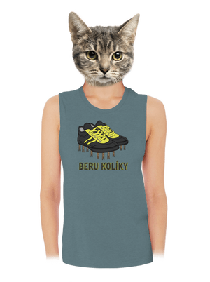 Beru kolíky dámské tílko volné Heather Deep Teal