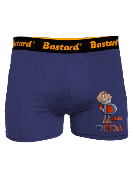 D jako děda boxerky Blue Navy
