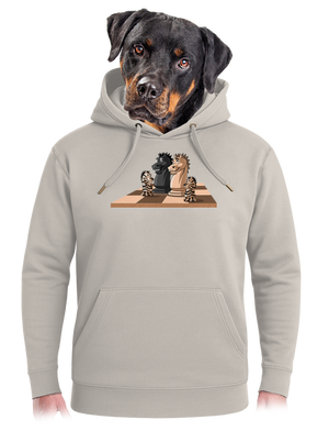 Šachová rodina unisex mikina premium Pastel Macchiato