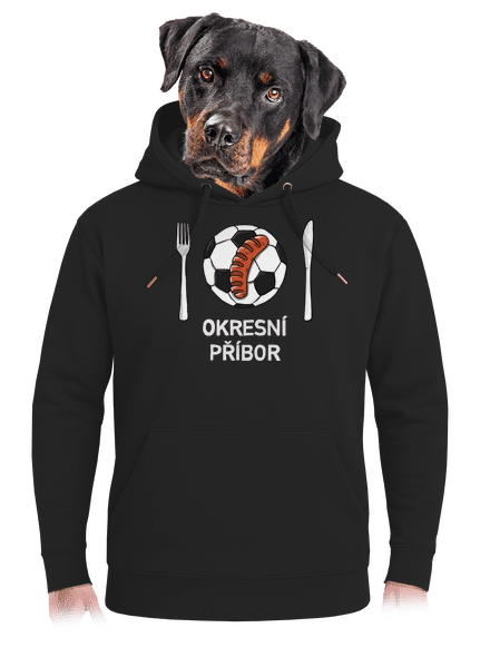 Okresní příbor unisex mikina premium Dark Black