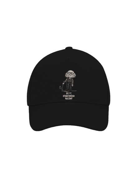 Neklidný - vlastní text kšiltovka baseballka Black