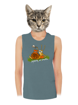 Makám na baráku dámské tílko volné Heather Deep Teal