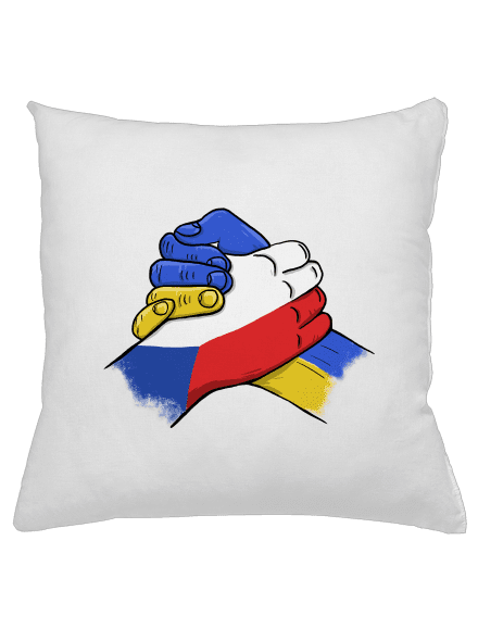 Ukrajina - Podpora polštář White