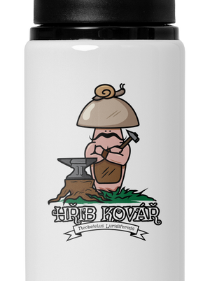 Hřib kovář lahev na vodu White