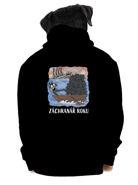 Záchranář roku pánská mikina na zip Black