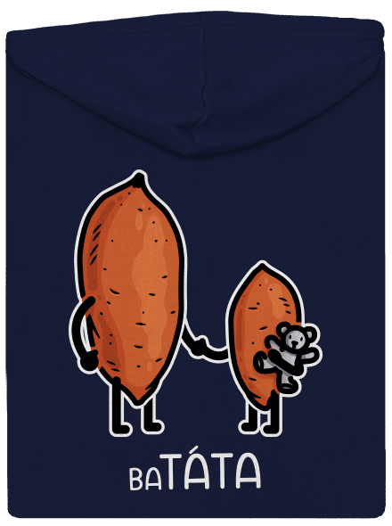 Batáta pánská mikina na zip Navy