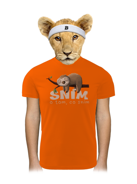 Sním o tom, co sním dětské sportovní tričko Neon Orange