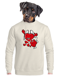 unisex mikina bez kapuce