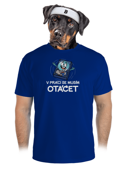 Musím se otáčet pánské sportovní tričko Royal Blue Mal