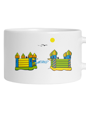 Bitva o hrad hrnek makronka White