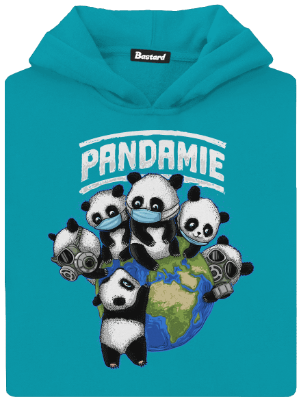Pandamie dětská mikina klokanka Hawaiian Blue