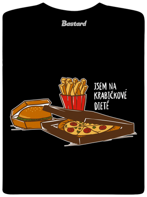 Krabičková dieta dětské tričko Black