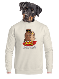 unisex mikina bez kapuce