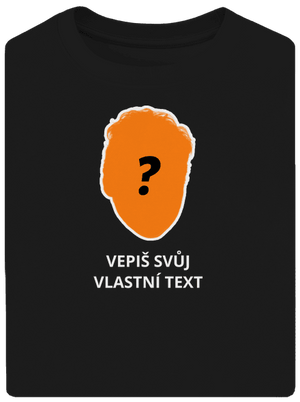 Tvoje hlava unisex tričko oversized Black