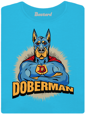 Doberman dámské tričko s lemem Blue Atol