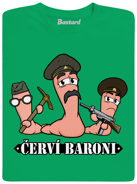 Červí baroni pánské tričko Kelly Green