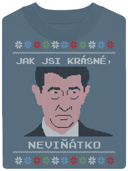 Neviňátko unisex mikina bez kapuce Nordic Blue