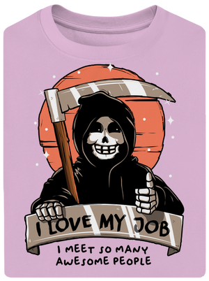 I love my job unisex tričko oversized Orchid