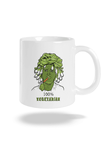 100% vegetarián klasický hrnek White